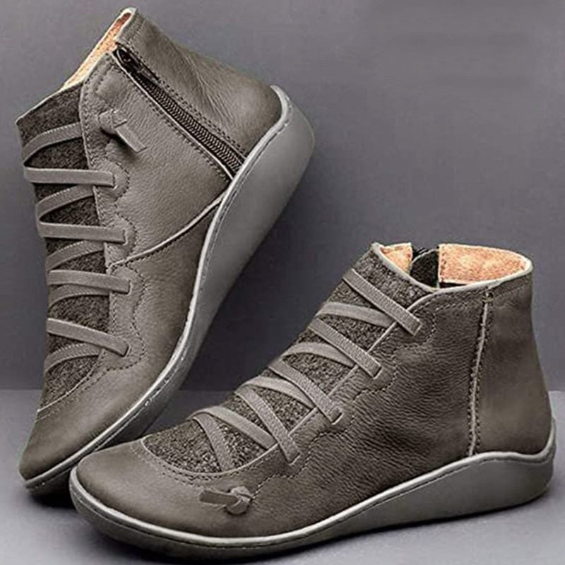 Rosalee™ - Bottes en cuir confortables avec soutien de voûte