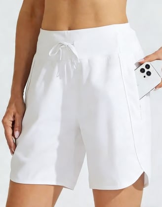Tyrelle - Short de sport pour femmes avec taille haute et cordon de serrage