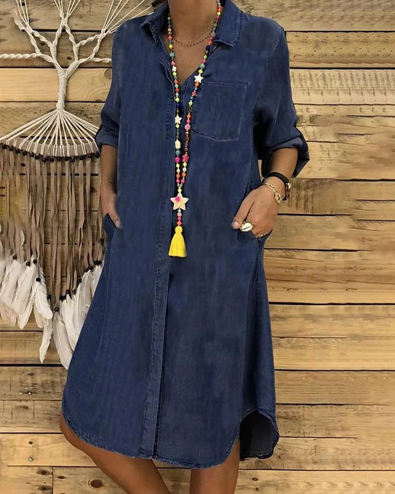 Eleora™ - Robe Longue Vintage en Jean
