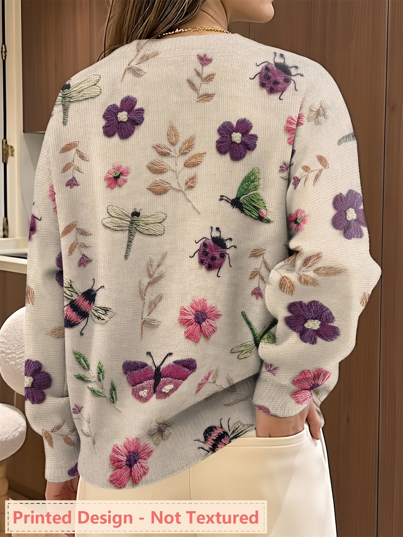 Fiorika™ - Pull Brodé Nature Élégante