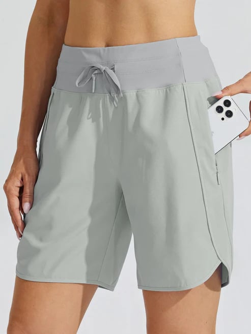 Tyrelle - Short de sport pour femmes avec taille haute et cordon de serrage