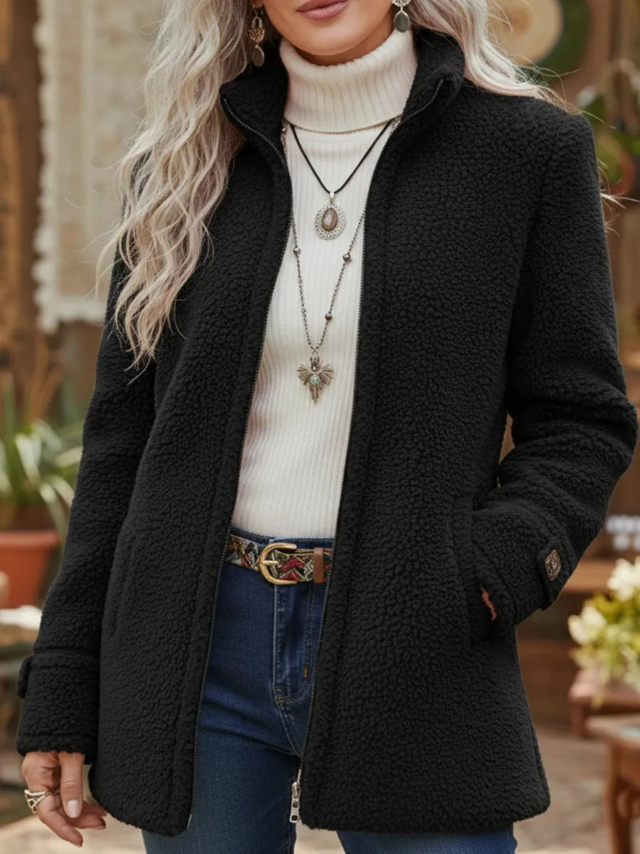 Lunirissa™ - Veste Zippée Douce et Décontractée pour Femme