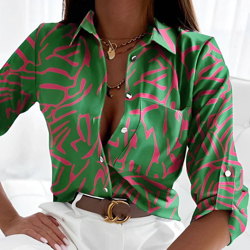 Josiane™ - Blouse Élégante Verte
