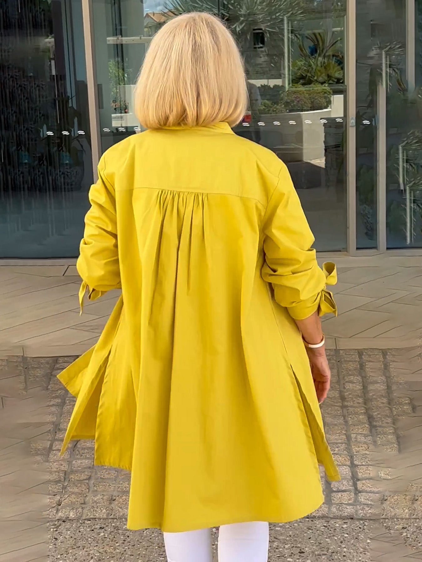 Liora™ - Veste Chemise Longue Boutonnée en Coton (Aujourd'hui seulement : 1 acheté = 1 offert !)