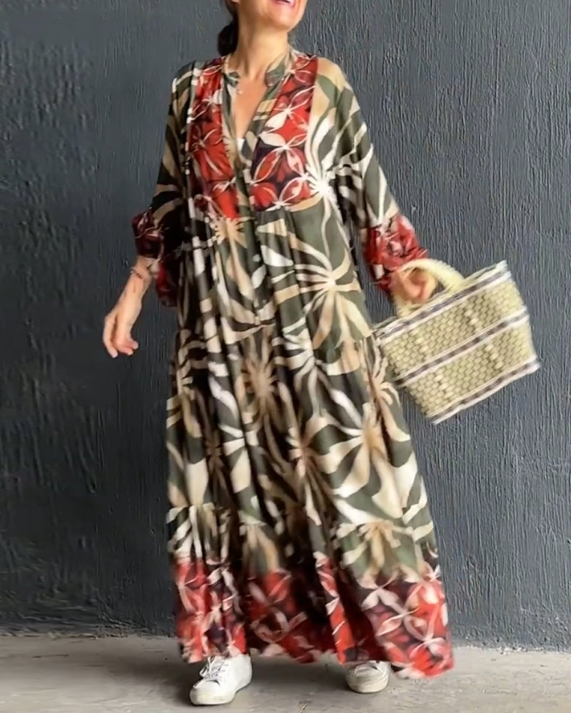 Anika™ - Robe de vacances imprimée décontractée