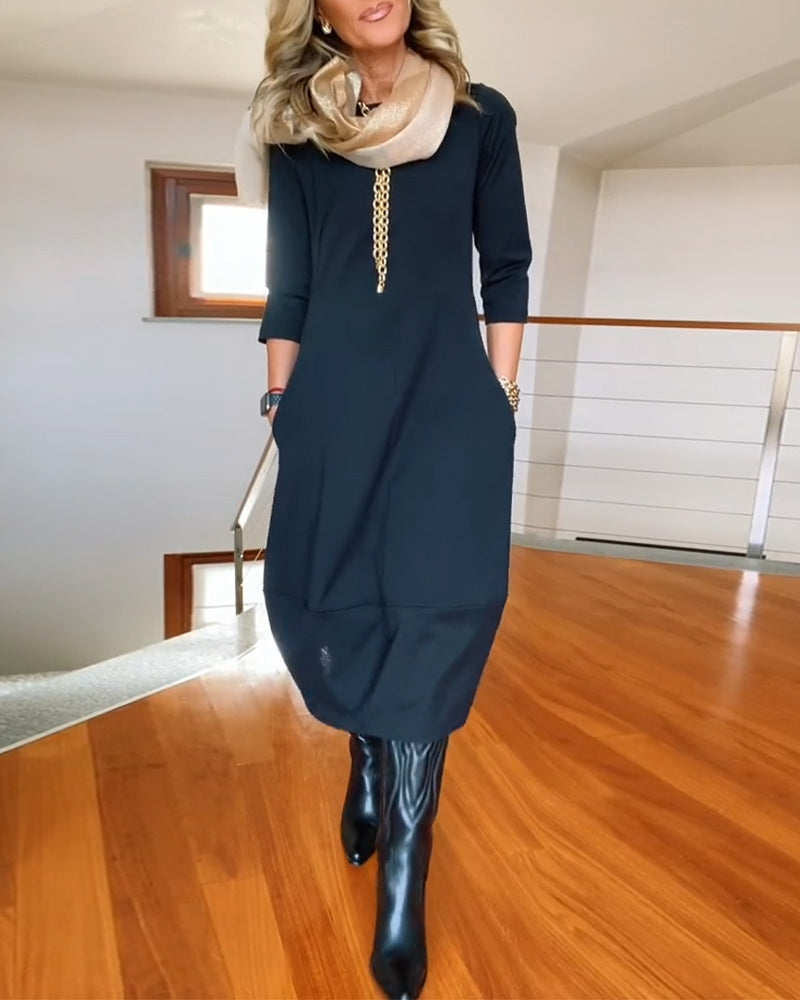Inès™ - Robe Maxi Vintage Élégante et Confortable