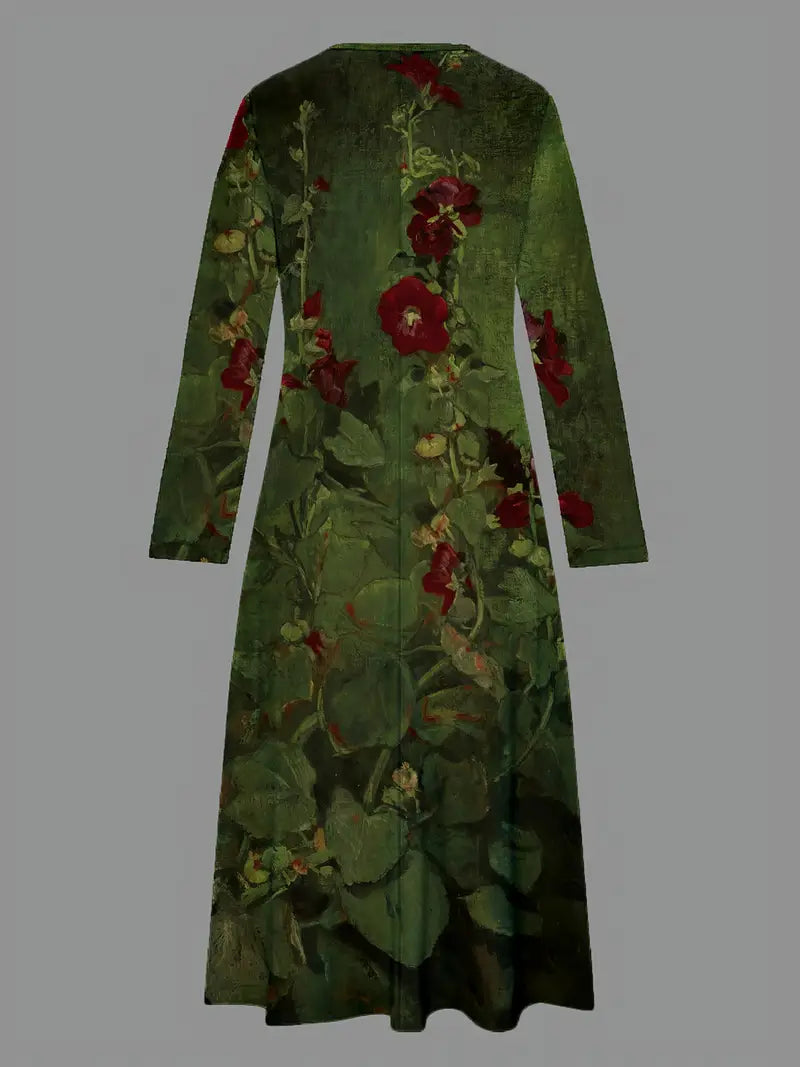 Stéphane™ - Robe Midi Florale Chic