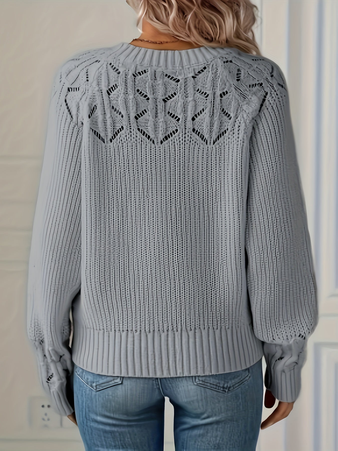 Joravelisse - Pull Tricot Élégant à Manches Longues