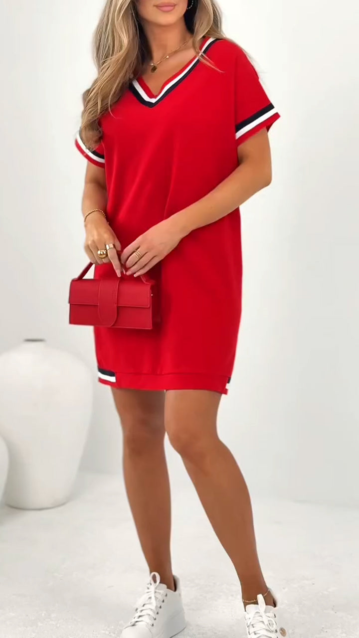 Daelora™ - Robe d'Été Décontractée à Bords Contrastés