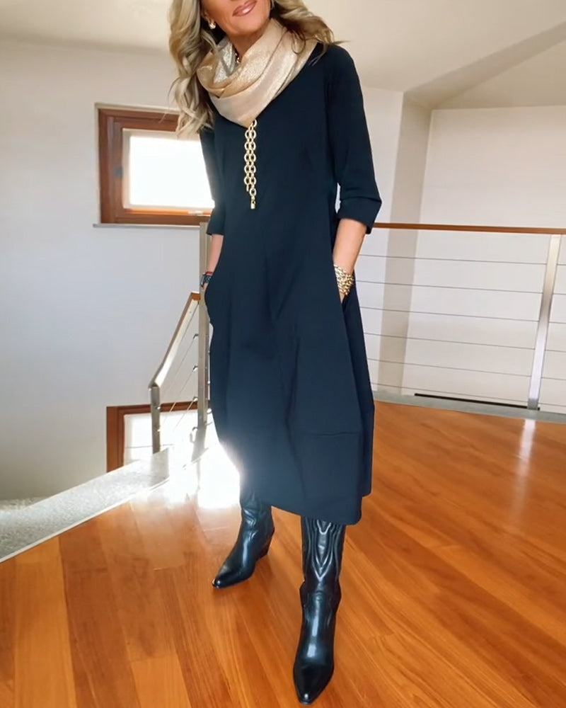 Inès™ - Robe Maxi Vintage Élégante et Confortable