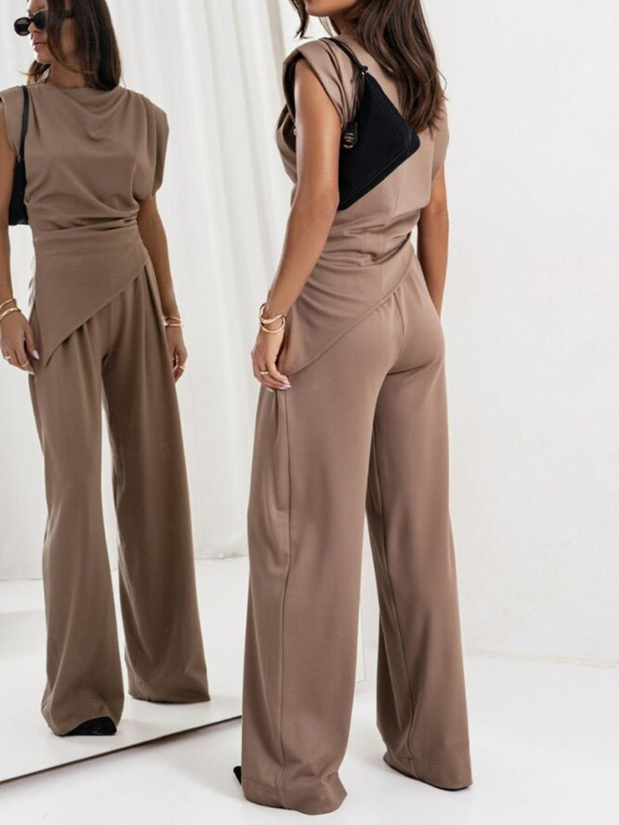 Faylira™ - Ensemble élégant sans manches top et pantalon