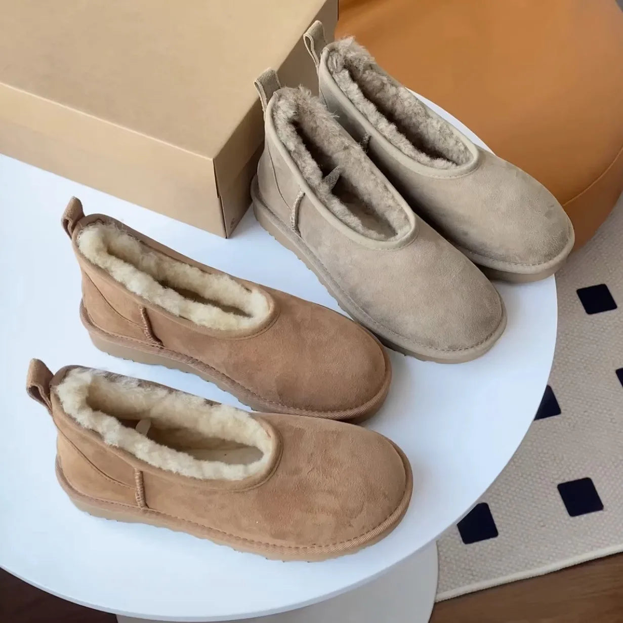 Berthe™ - Chaussures Douces et Chaudes en Fausse Fourrure pour Femme