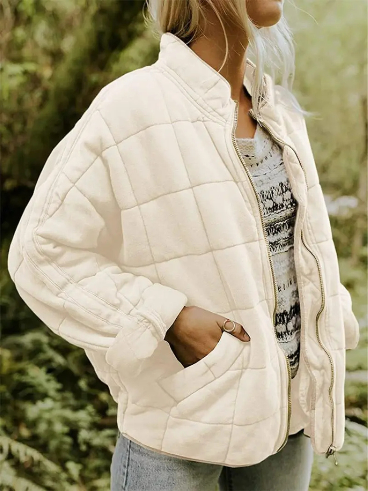 Jinthe - Veste femme matelassée zippée avec poches pratiques