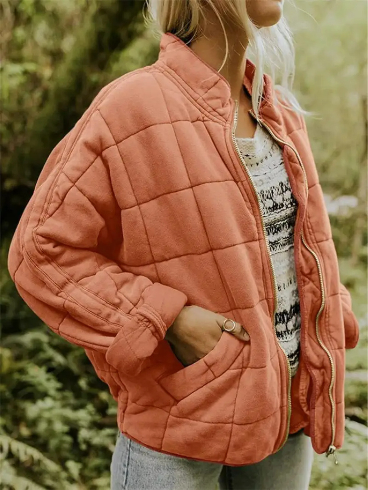 Jinthe - Veste femme matelassée zippée avec poches pratiques