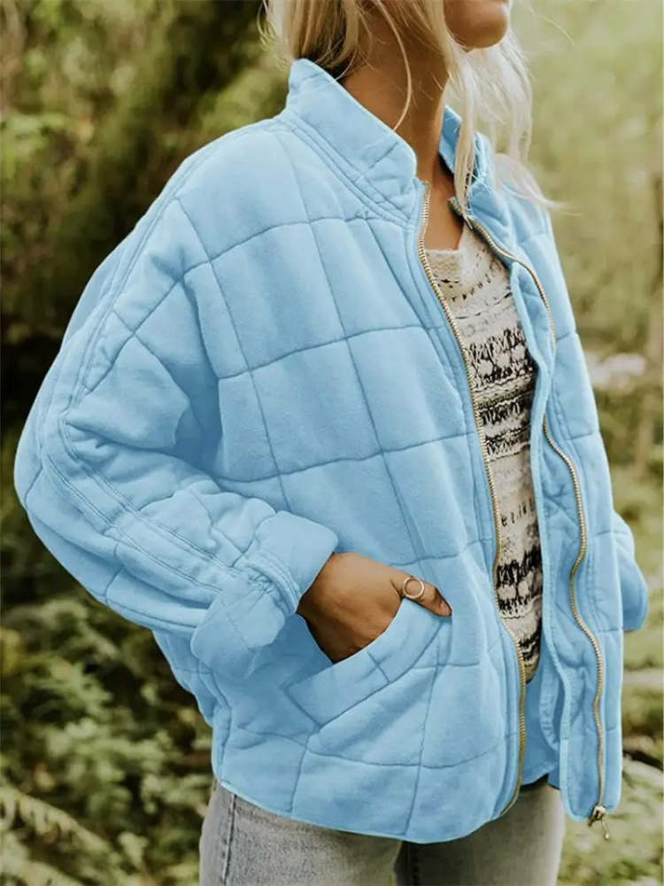 Jinthe - Veste femme matelassée zippée avec poches pratiques