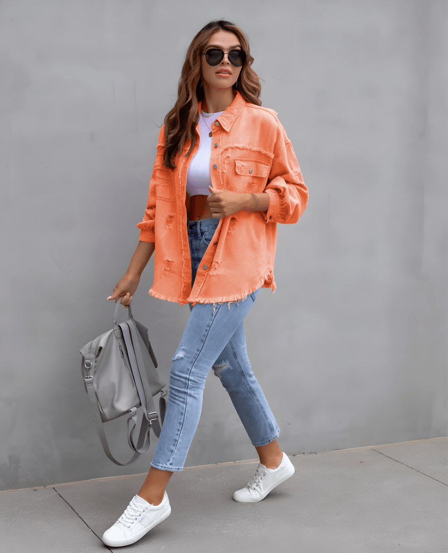 Justine™ - Harvenue Sunnystitch Veste en jean