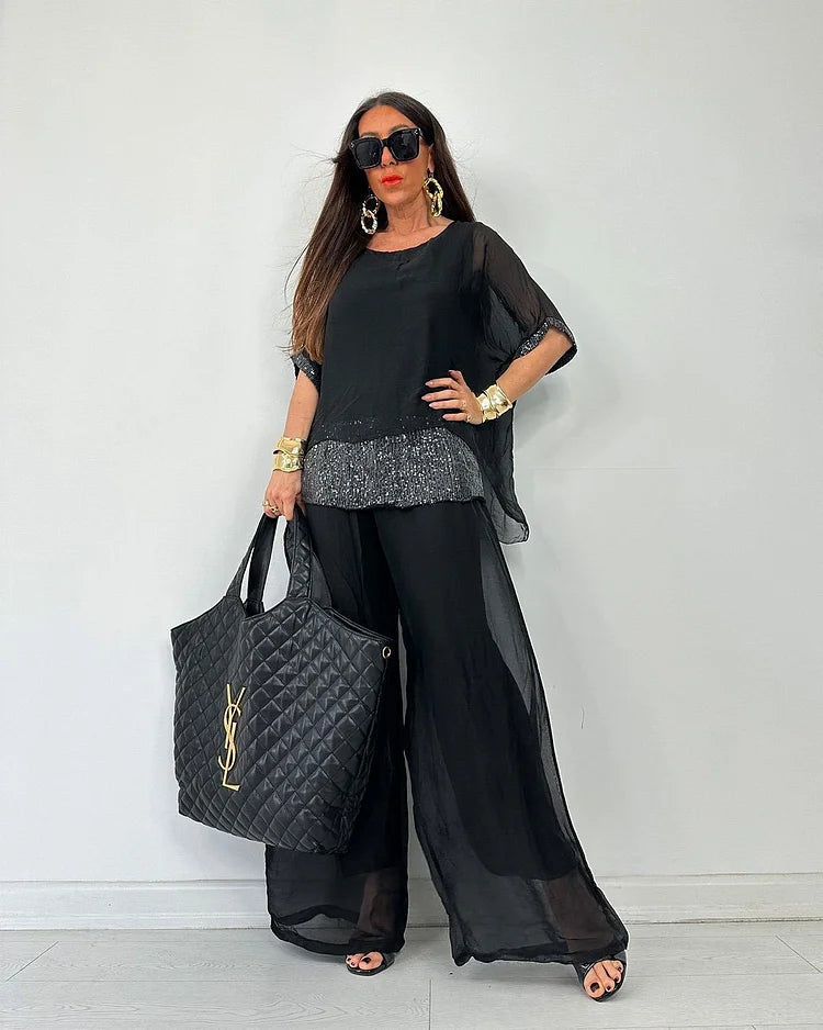 Aurélie™ - Ensemble Estival Chic Deux Pièces – Élégance Fluide et Confort Léger