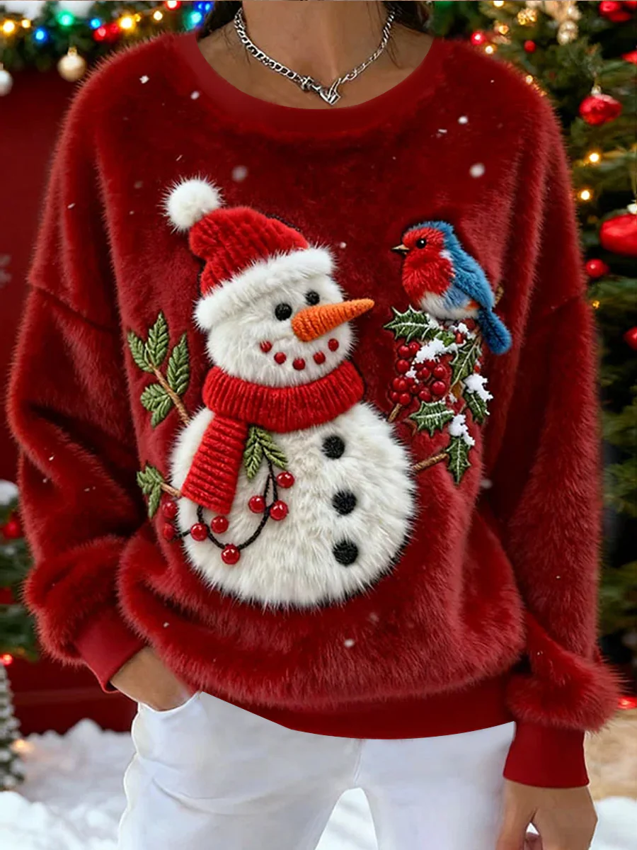 Lunaviera - Sweat à Capuche Flanelle Noël Chat