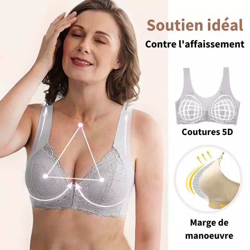 Cira™ - Soutien-gorge sans fil avec fermeture frontale (paquet de 3)