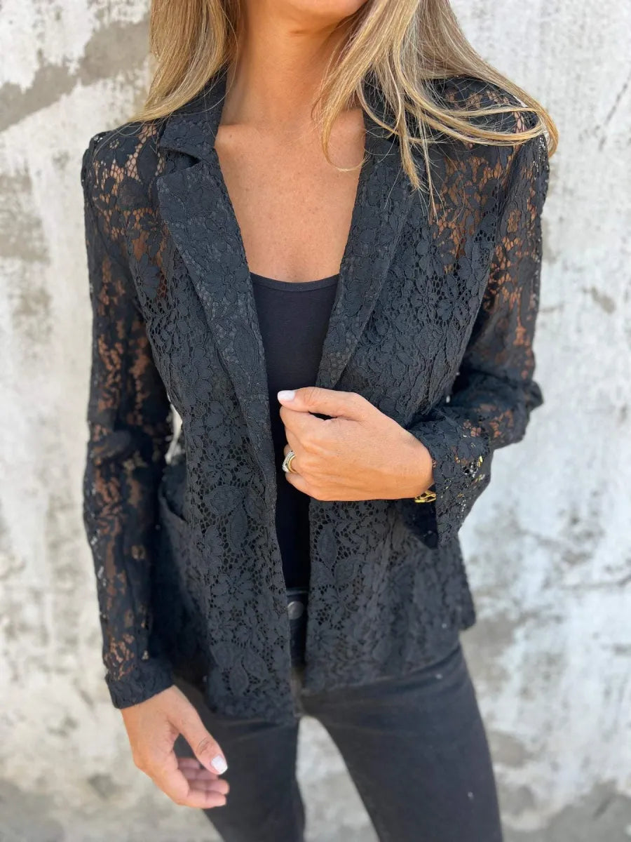 Félicie™ - Élégance en Dentelle Blazer Léger et Chic
