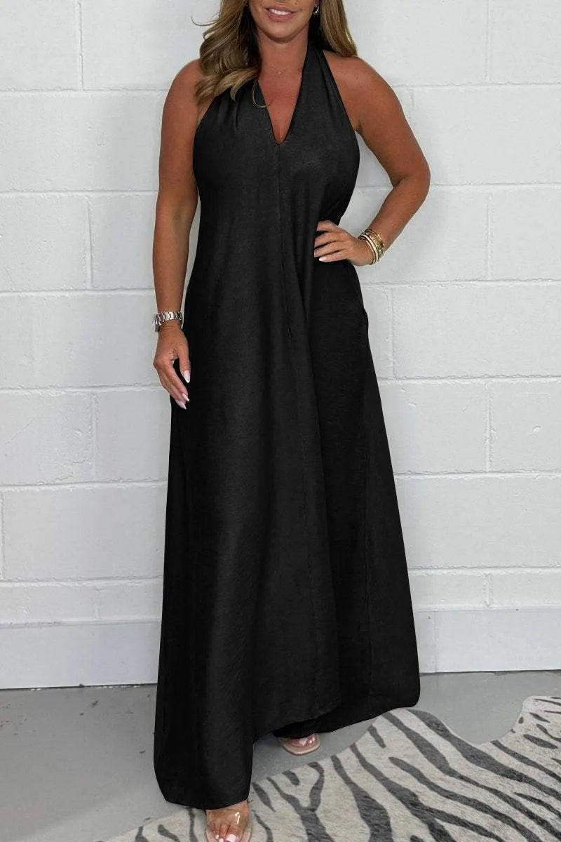 Serafina™ - Robe Maxi Flottante à Dos T pour Femmes