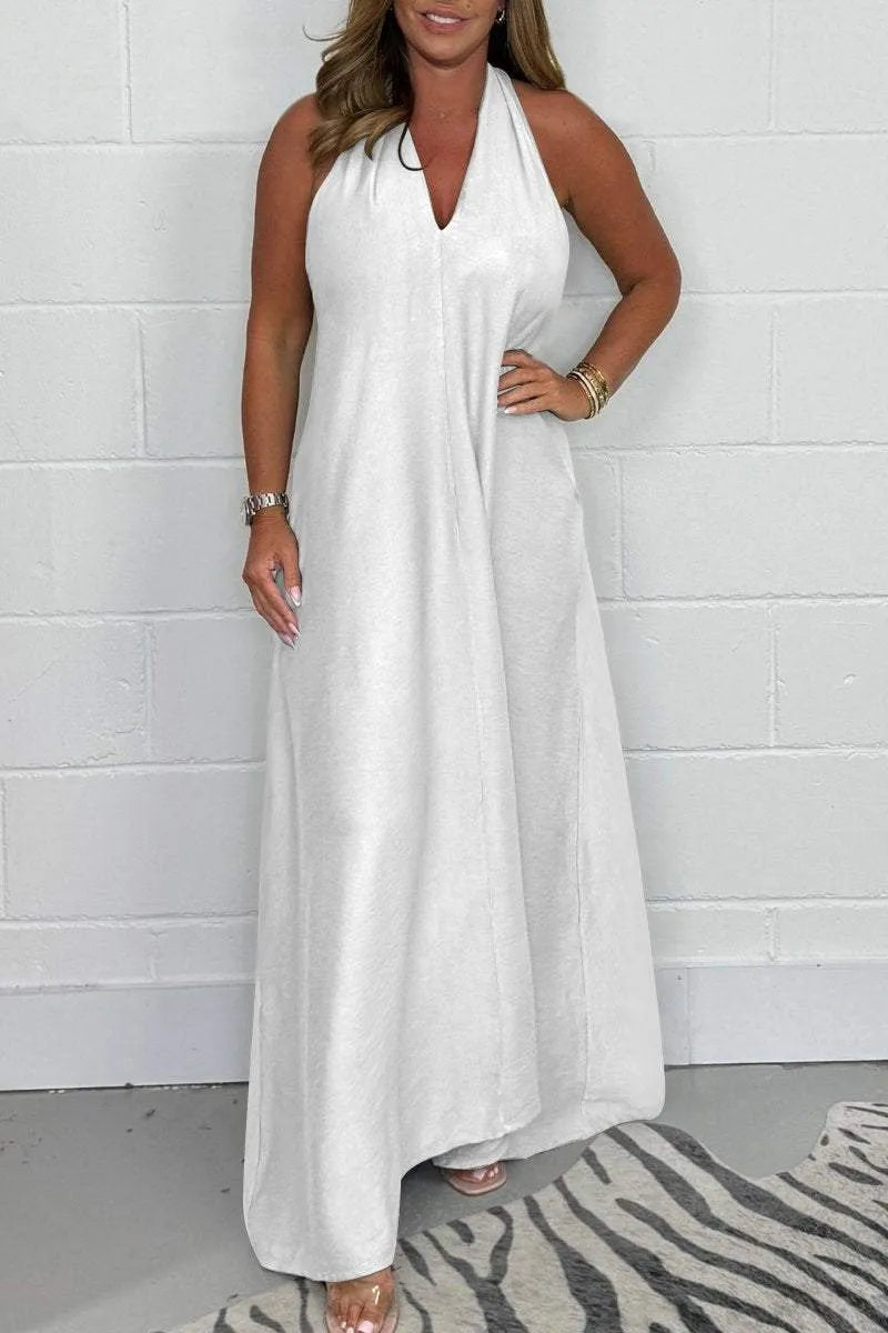 Serafina™ - Robe Maxi Flottante à Dos T pour Femmes