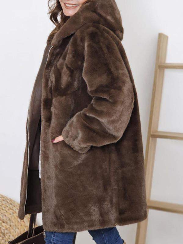 Frida™ - Veste à capuche en fourrure douce et confortable