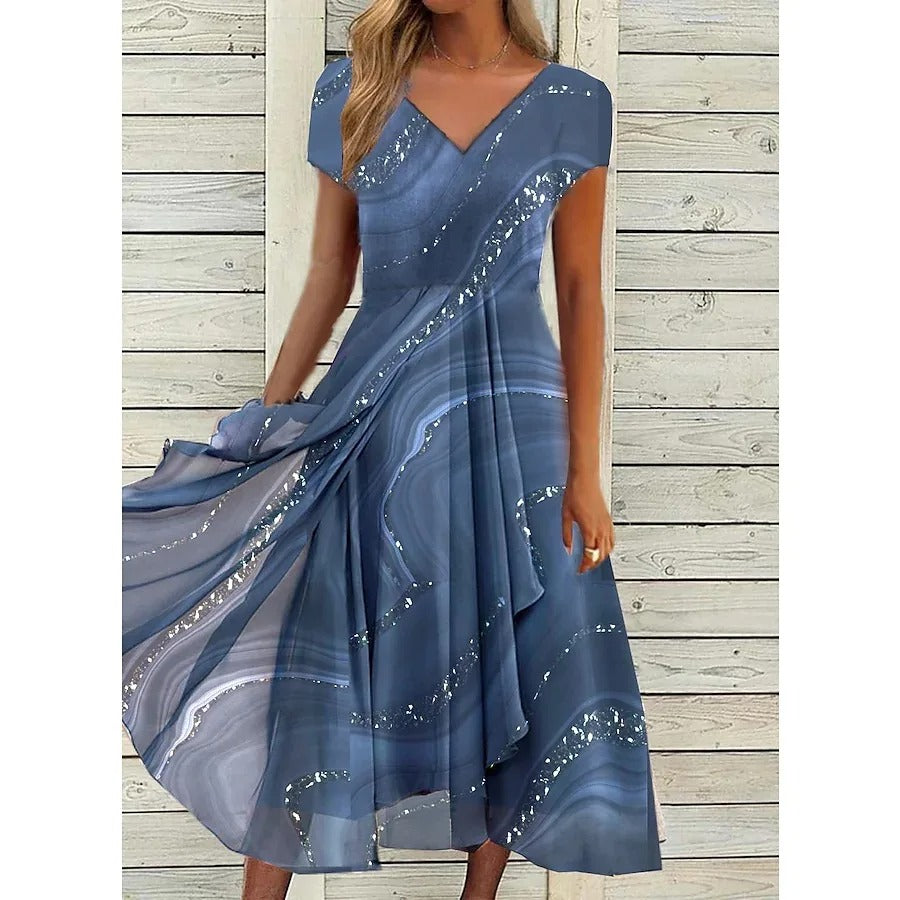 Rosalinde™ - Robe Midi à Décolleté en V
