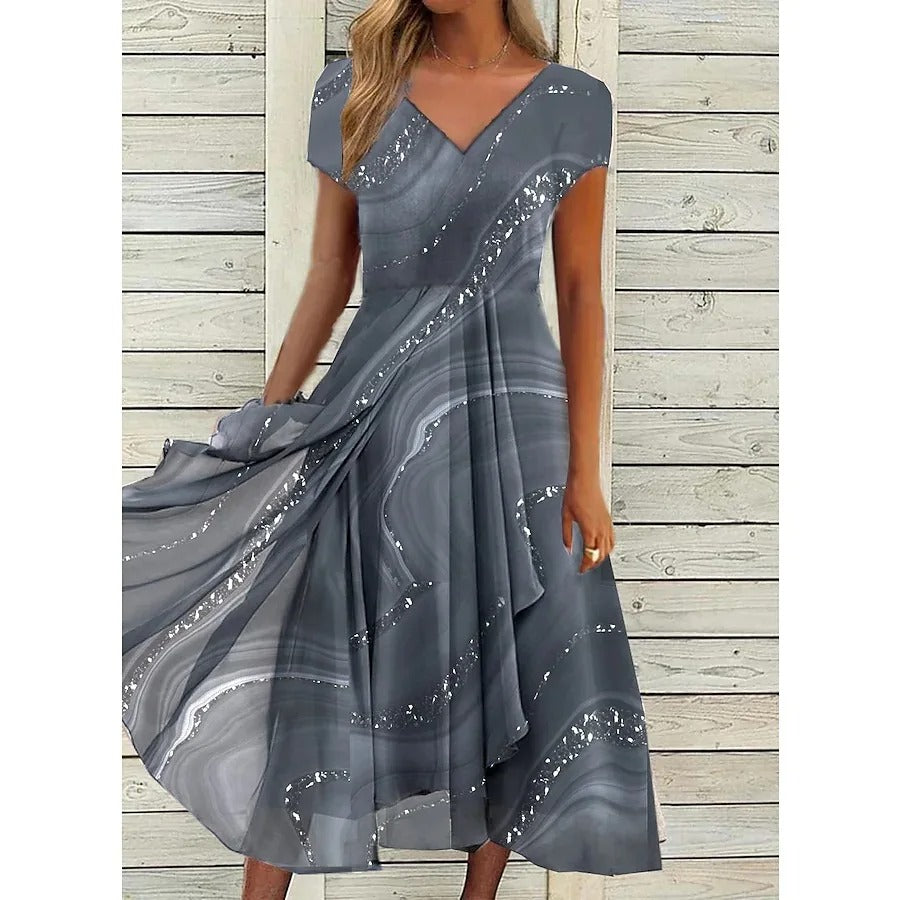 Rosalinde™ - Robe Midi à Décolleté en V