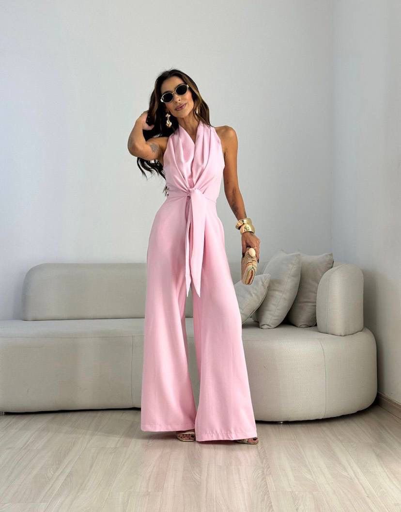 Nexellea™ - Combinaison Femme Fluide Élégante Taille Marquée Style Chic Soirée