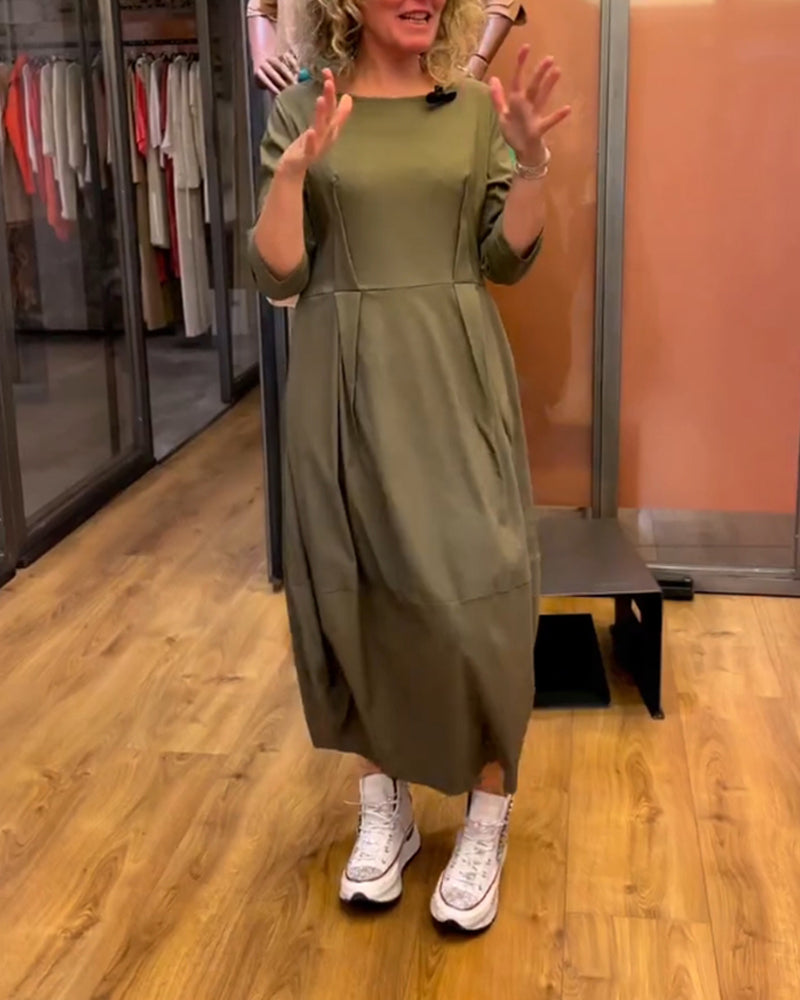 Béatrice™ - Robe amincissante avec encolure ronde