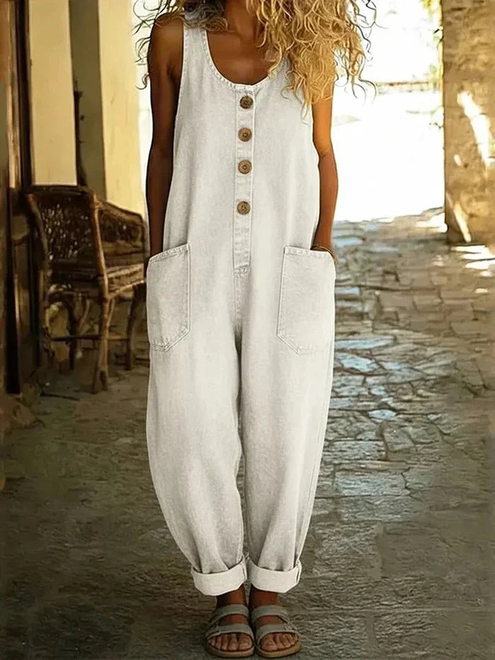 Kallune™ - Salopette Denim Décontractée Femme