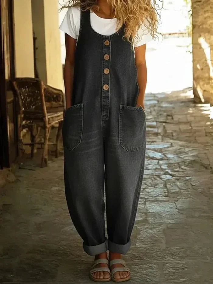 Kallune™ - Salopette Denim Décontractée Femme