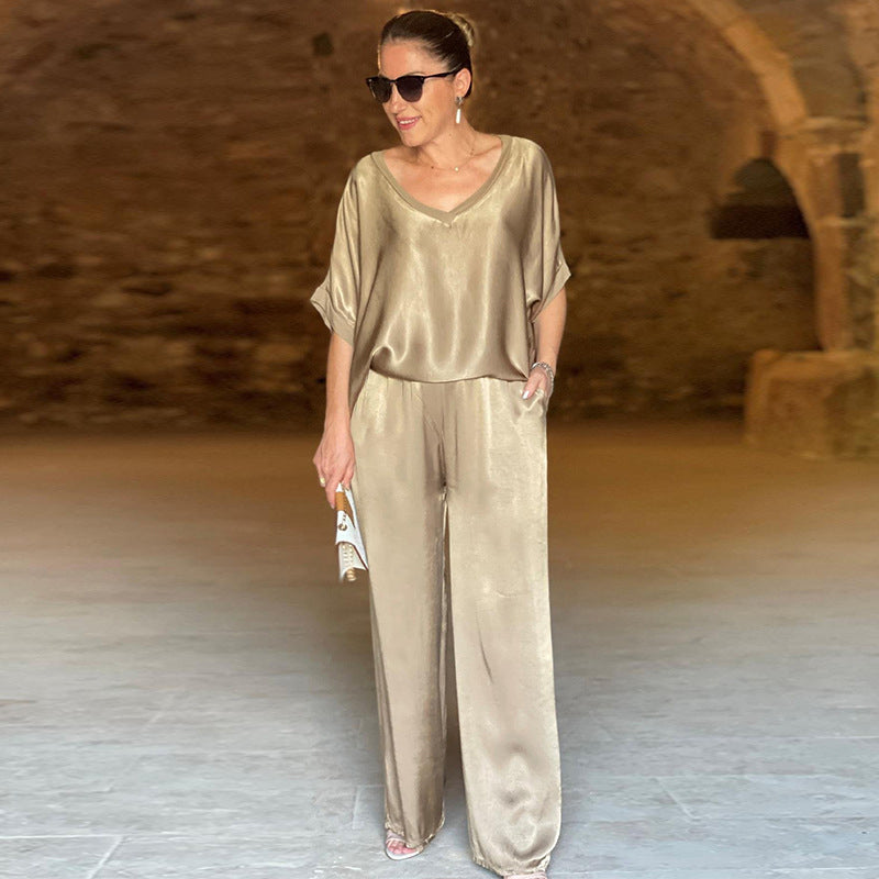 Albane™ - Ensemble Satin 2 Pièces Chic et Confortable