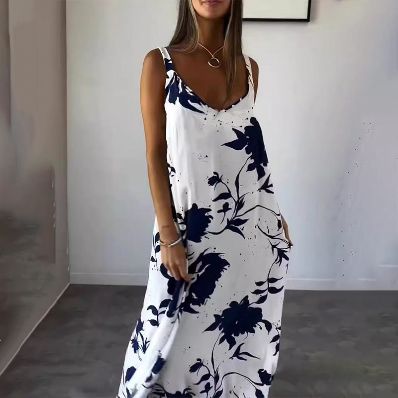 Celestia™ - Robe d'été sans manches en coton à fleurs pour femmes