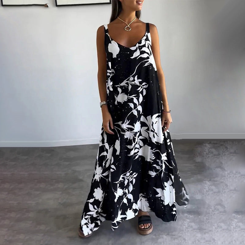 Celestia™ - Robe d'été sans manches en coton à fleurs pour femmes