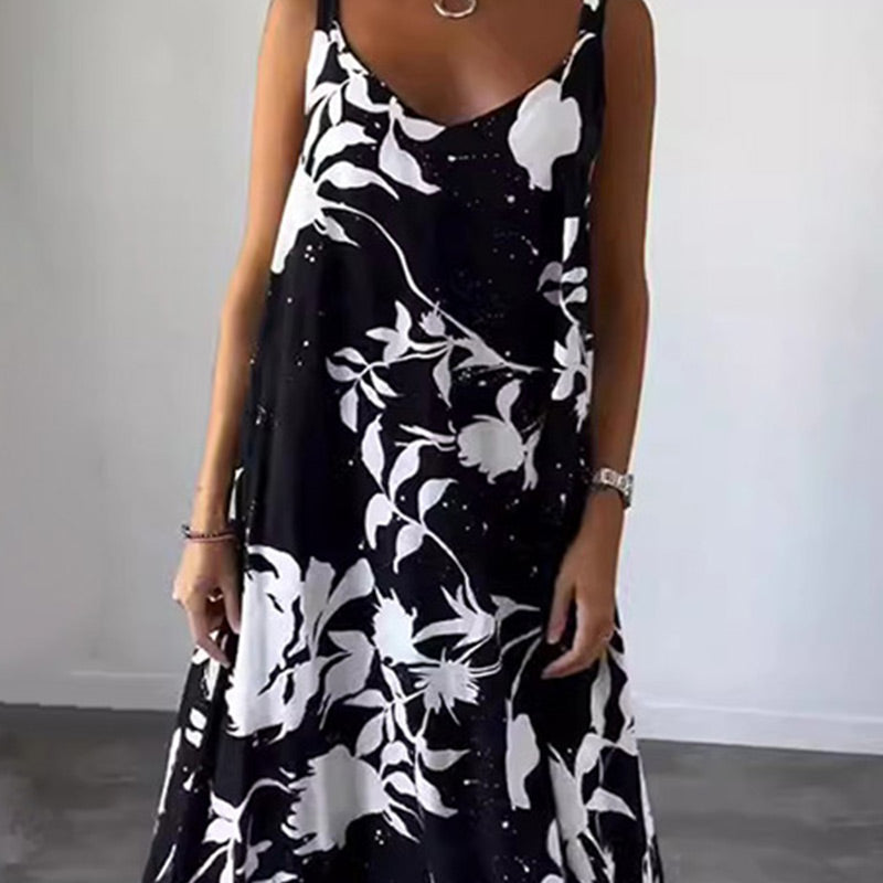 Celestia™ - Robe d'été sans manches en coton à fleurs pour femmes