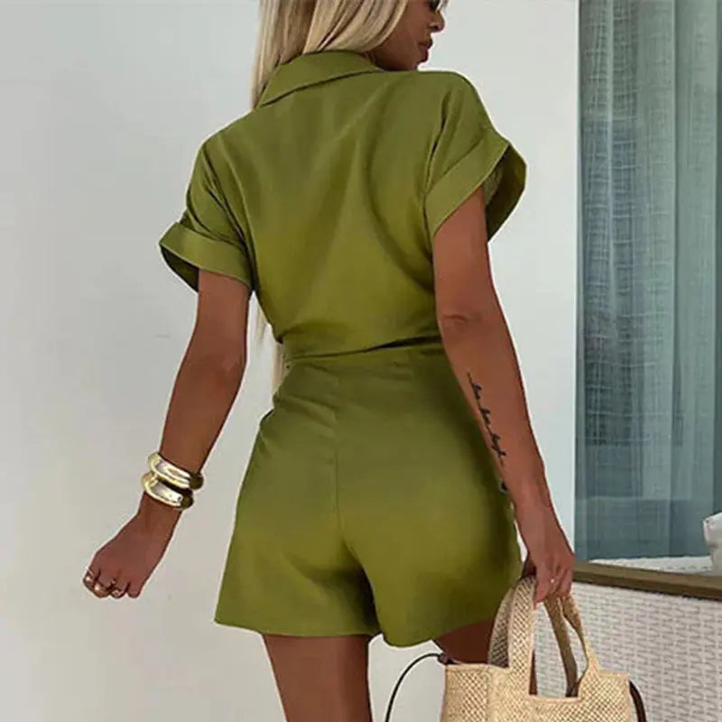 Lexa™ - Combinaison sexy en coton et lin pour femmes