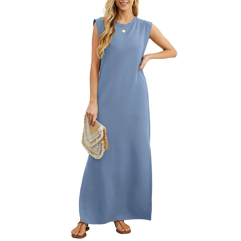 Soline™ - Robe Longue d'Été Sans Manches