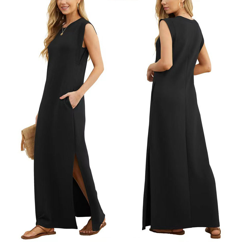 Soline™ - Robe Longue d'Été Sans Manches