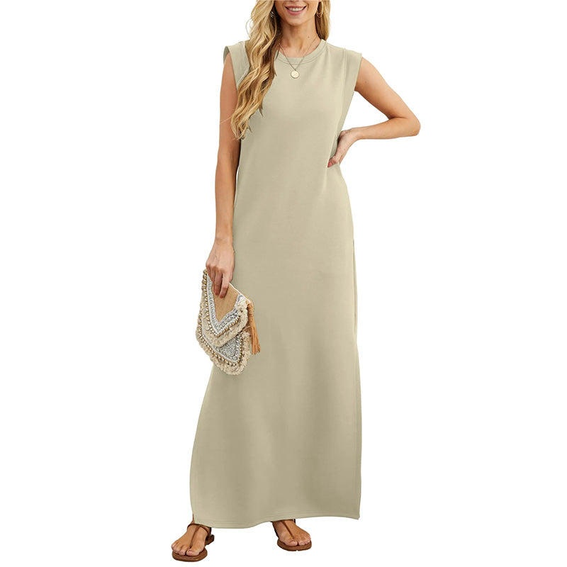 Soline™ - Robe Longue d'Été Sans Manches