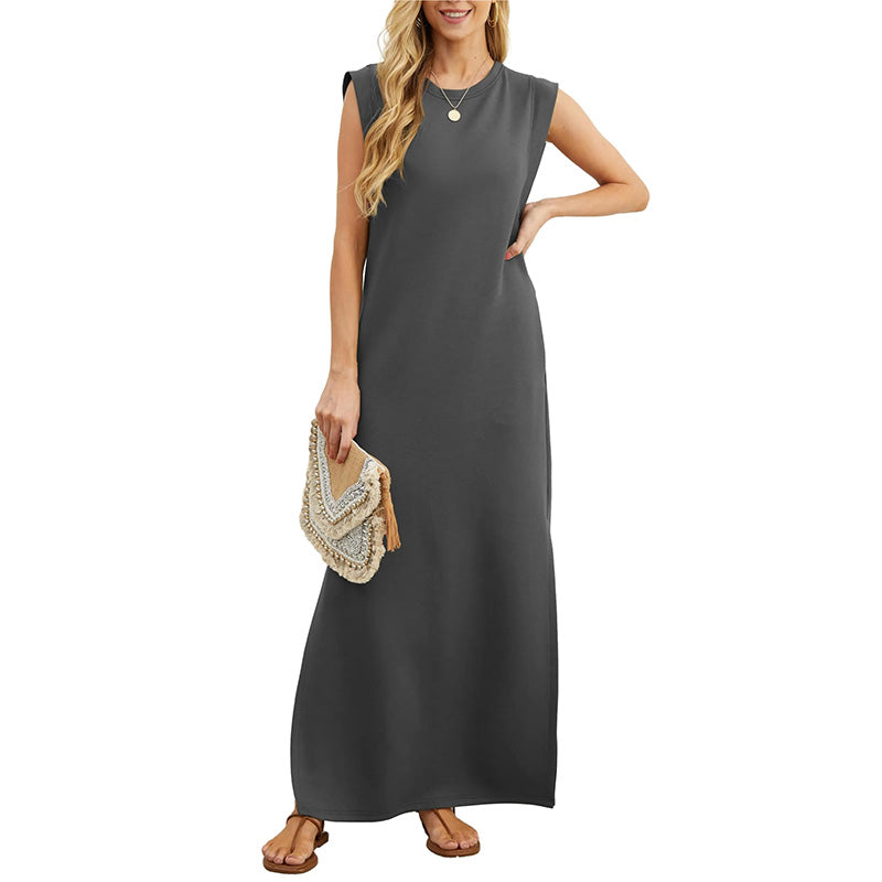 Soline™ - Robe Longue d'Été Sans Manches