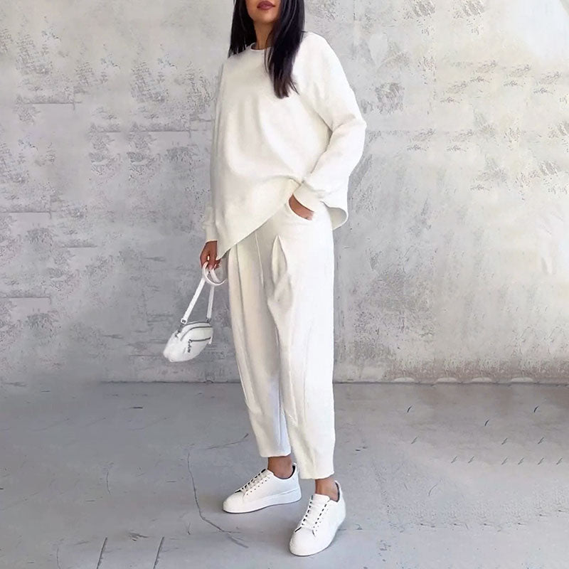 Ophélie™ - Manches longues avec col rond ＆ Pantalon Ensemble 2 pièces