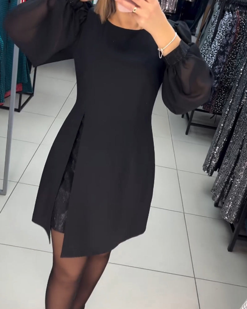 Carine™ - Robe midi deux-pièces élégante avec fente haute