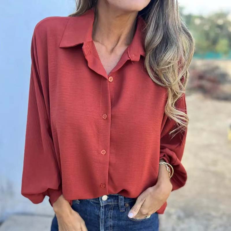 Aenor™ - Chemise Élégante et Polyvalente à Manches Lanterne