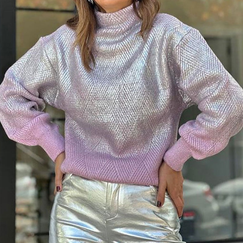 Brielle™ - Pull Tendance à Col Roulé pour Femmes