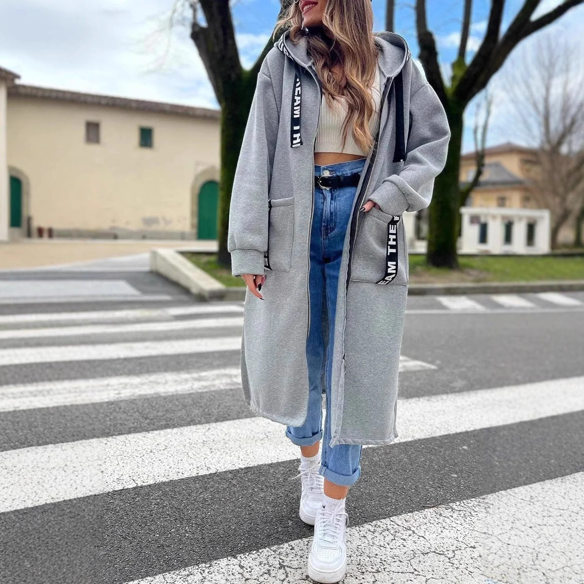 Giselle™ - Veste Longue à Capuche