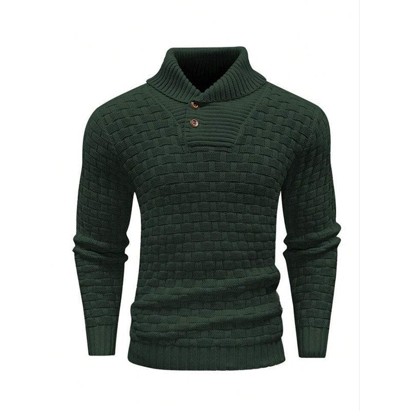 Mirko™ - Pull Homme Texturé Col Montant Élégant