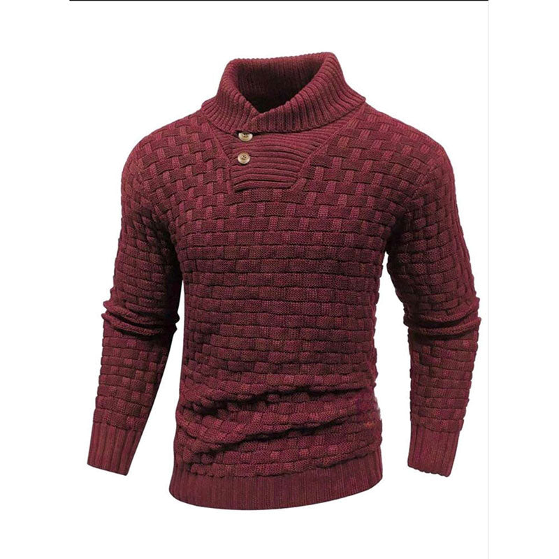 Mirko™ - Pull Homme Texturé Col Montant Élégant