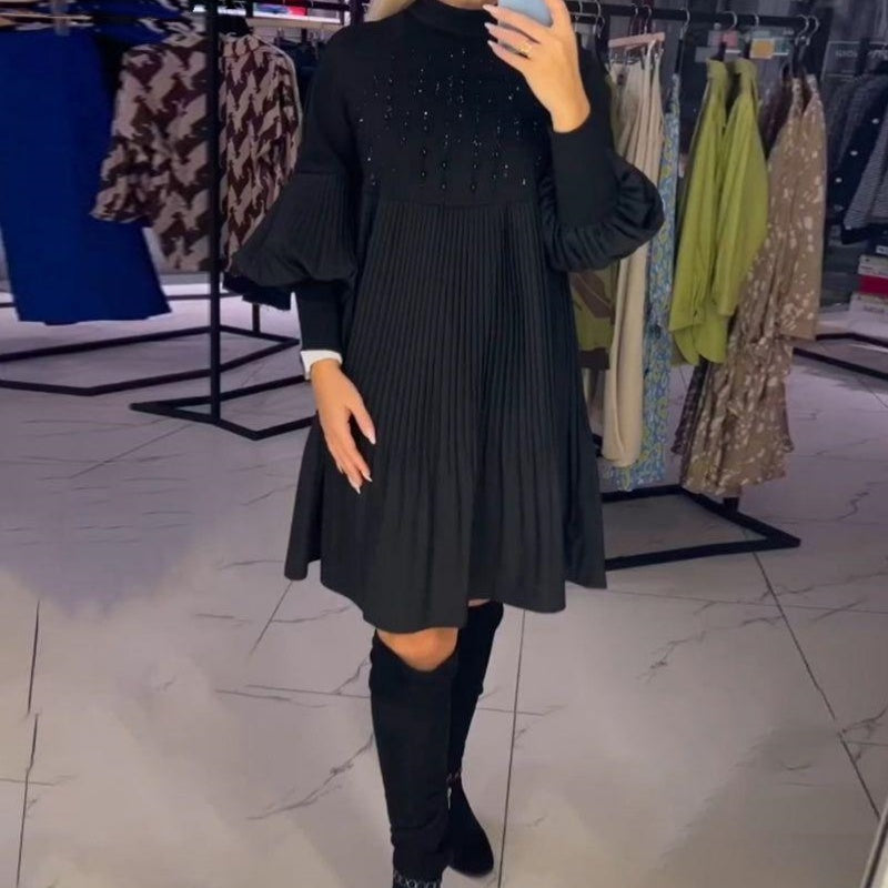 Aliénor™ - Robe Élégante à Manches Lanterne